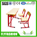 Popular Wooden Used School Double Desk And Chair